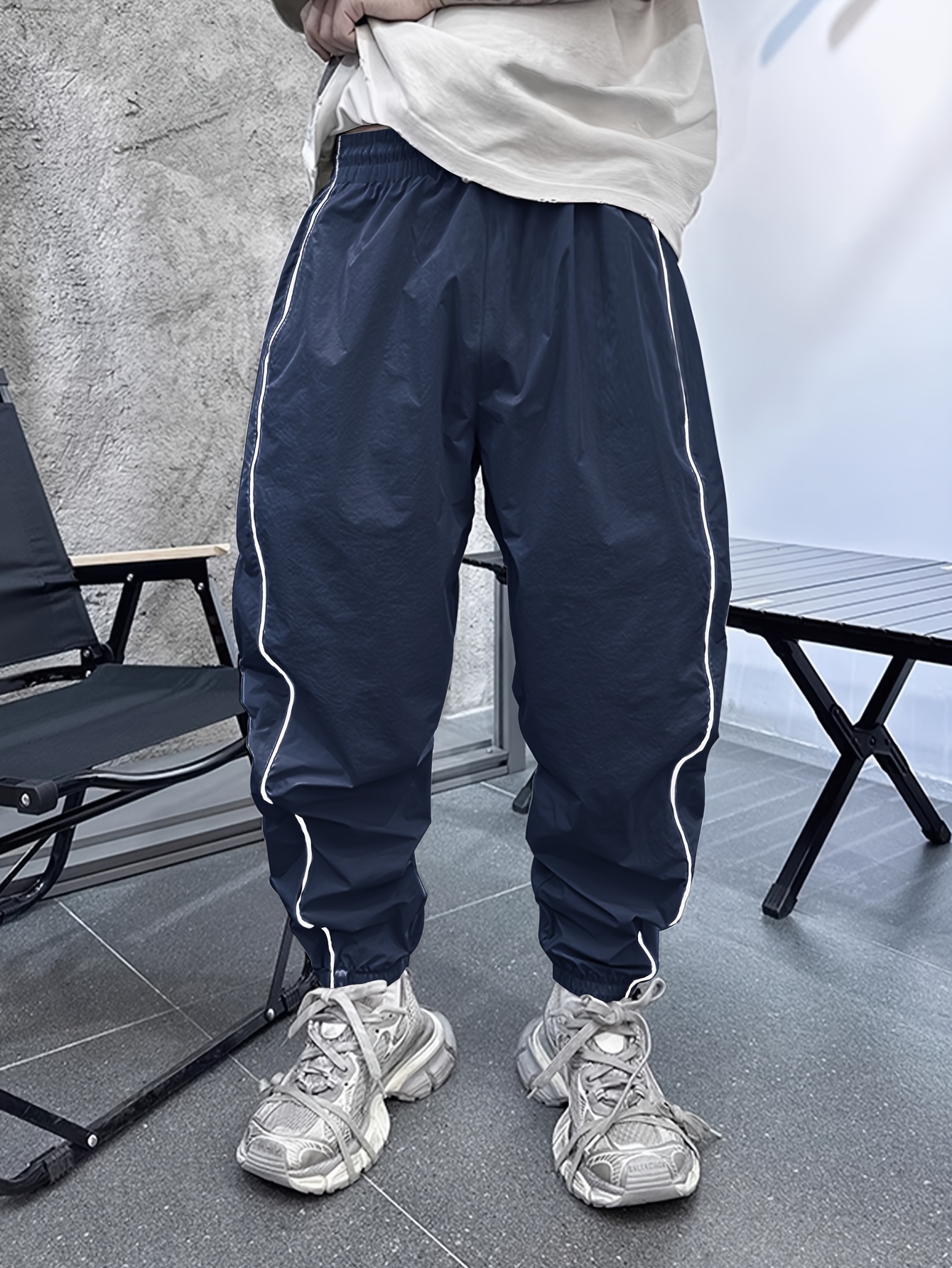 mens casual loose fit joggers chic sports pants for outdoor activities details 22