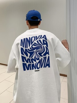 100% Cotton Loose Fit Print T-Shirt for Men - Soft, Breathable, Crew Neck, Short Sleeve, Regular Length, Casual Weekend Tee - Perfect for Daily Outdoor Activities