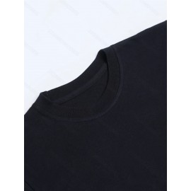 Elegant ASL Sign Language Faith Hope Love Print T-Shirt, 100% Cotton Crew Neck, Non-Stretch Knit Fabric, Regular Fit, for Adults, All-Season