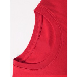 Simple and stylish E-letter printed men's round neck short sleeved T-shirt, comfortable and breathable casual sports top suitable for spring and summer vacation leisure