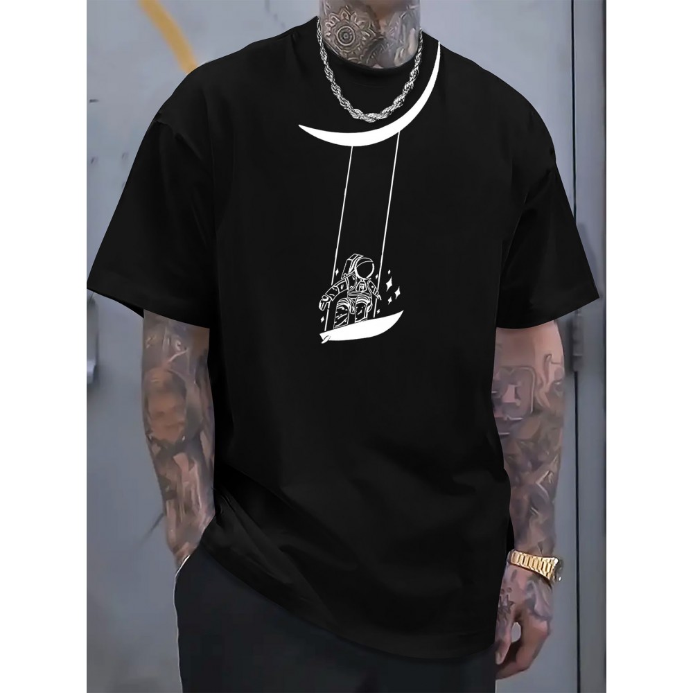 Print Tee Shirt, Tees for Men, Casual Short Sleeve T-shirt for Summer