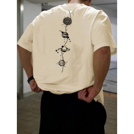 Mens Bold Graphic Active Tee - Soft Crew Neck, Ultra-Comfortable for Summer, Perfect for Gym, Running & Casual Wear