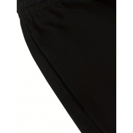 1pc Halloween Pumpkin Smile Print Men'S Casual Cotton Blend Shorts, Slight Stretch Knit Fabric, Regular Fit Sports Shorts